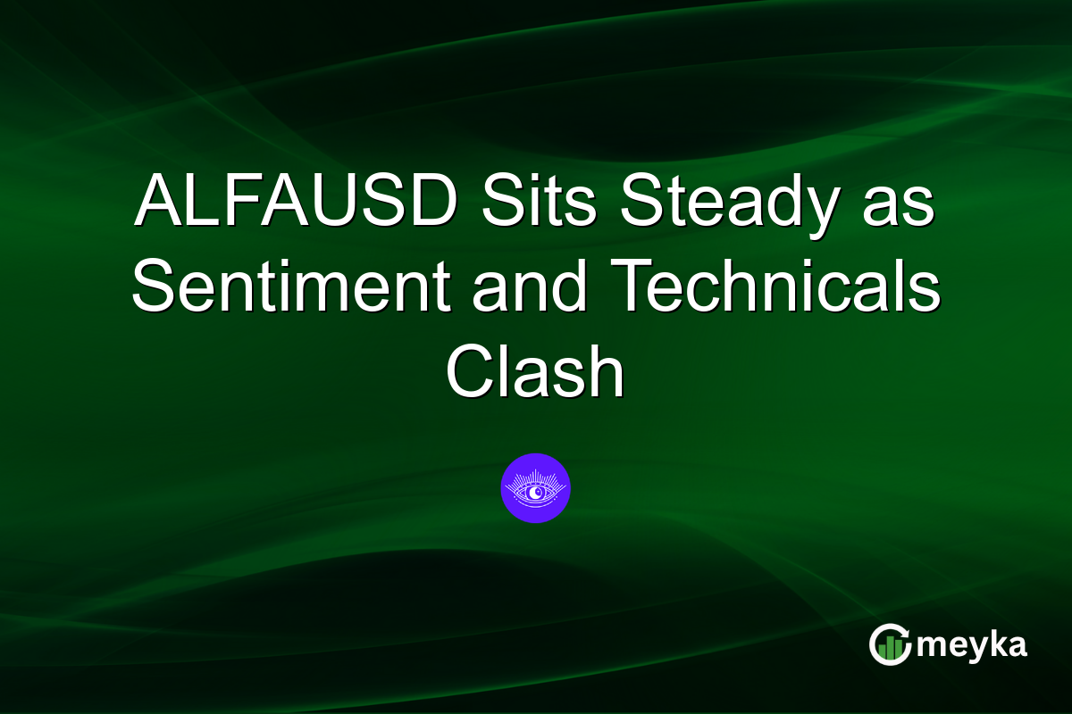 ALFAUSD Sits Steady as Sentiment and Technicals Clash