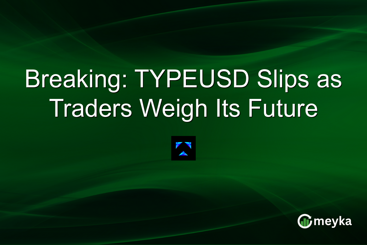 Breaking: TYPEUSD Slips as Traders Weigh Its Future