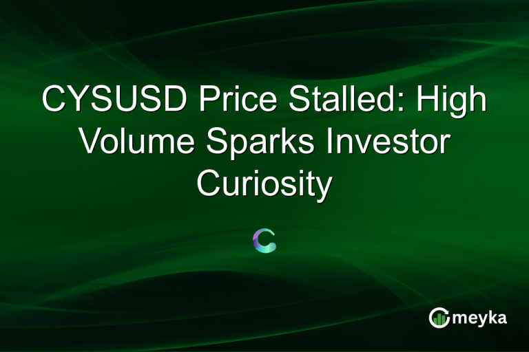 CYSUSD Price Stalled: High Volume Sparks Investor Curiosity