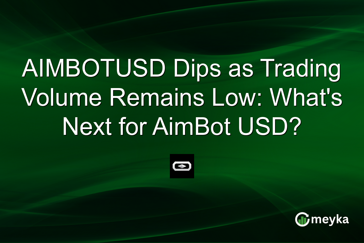 AIMBOTUSD Dips as Trading Volume Remains Low: What's Next for AimBot USD?