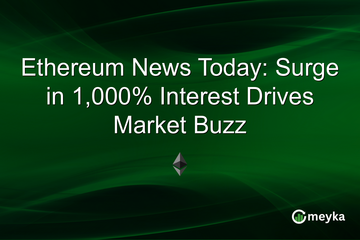 Ethereum News Today: Surge in 1,000% Interest Drives Market Buzz