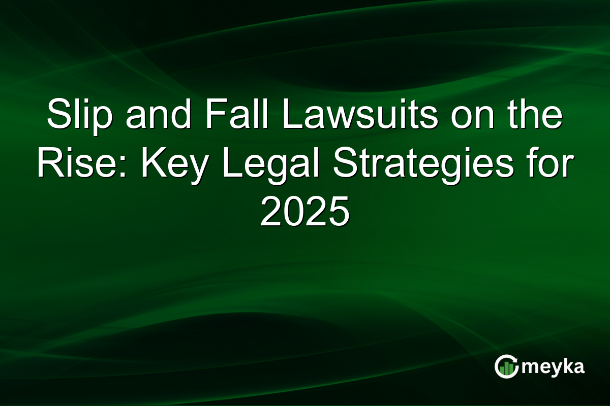 Slip and Fall Lawsuits on the Rise: Key Legal Strategies for 2025