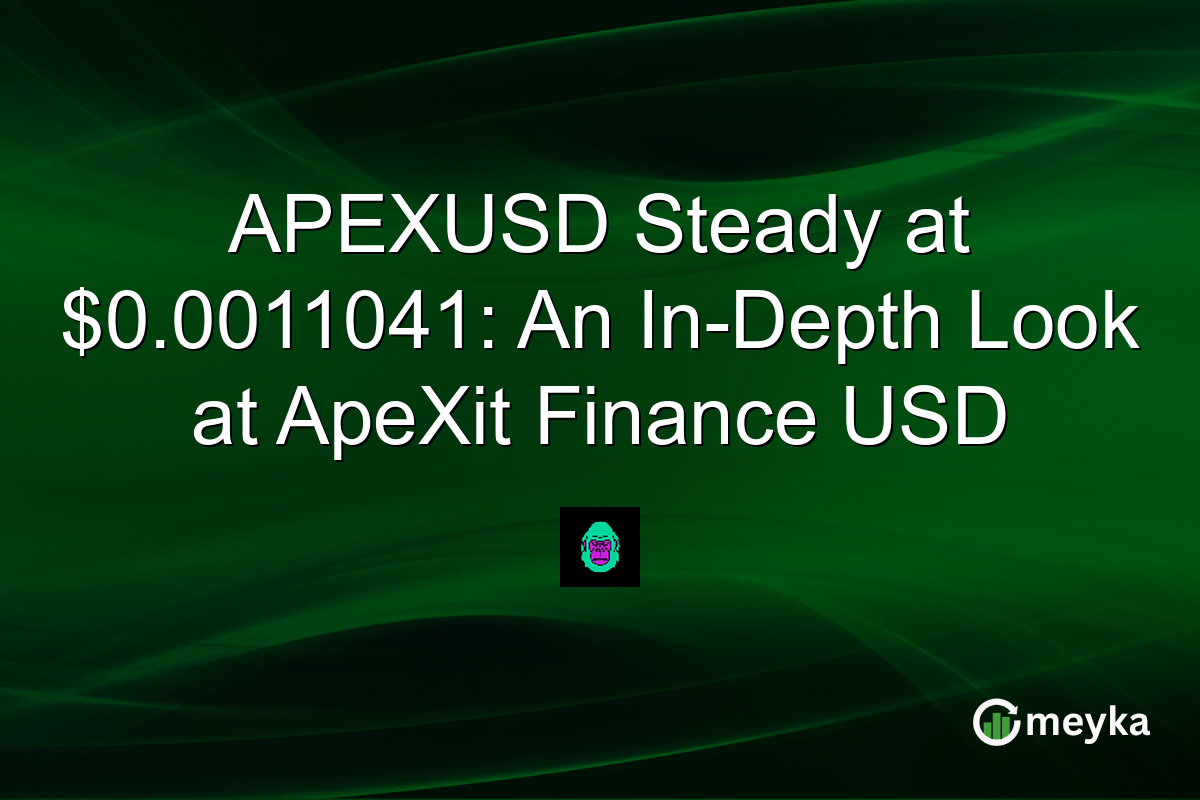 APEXUSD Steady at $0.0011041: An In-Depth Look at ApeXit Finance USD