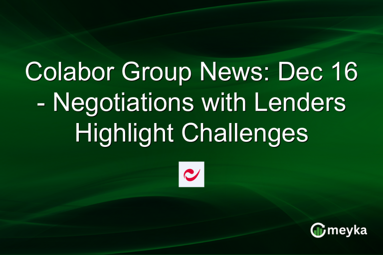 Colabor Group News: Dec 16 - Negotiations with Lenders Highlight Challenges