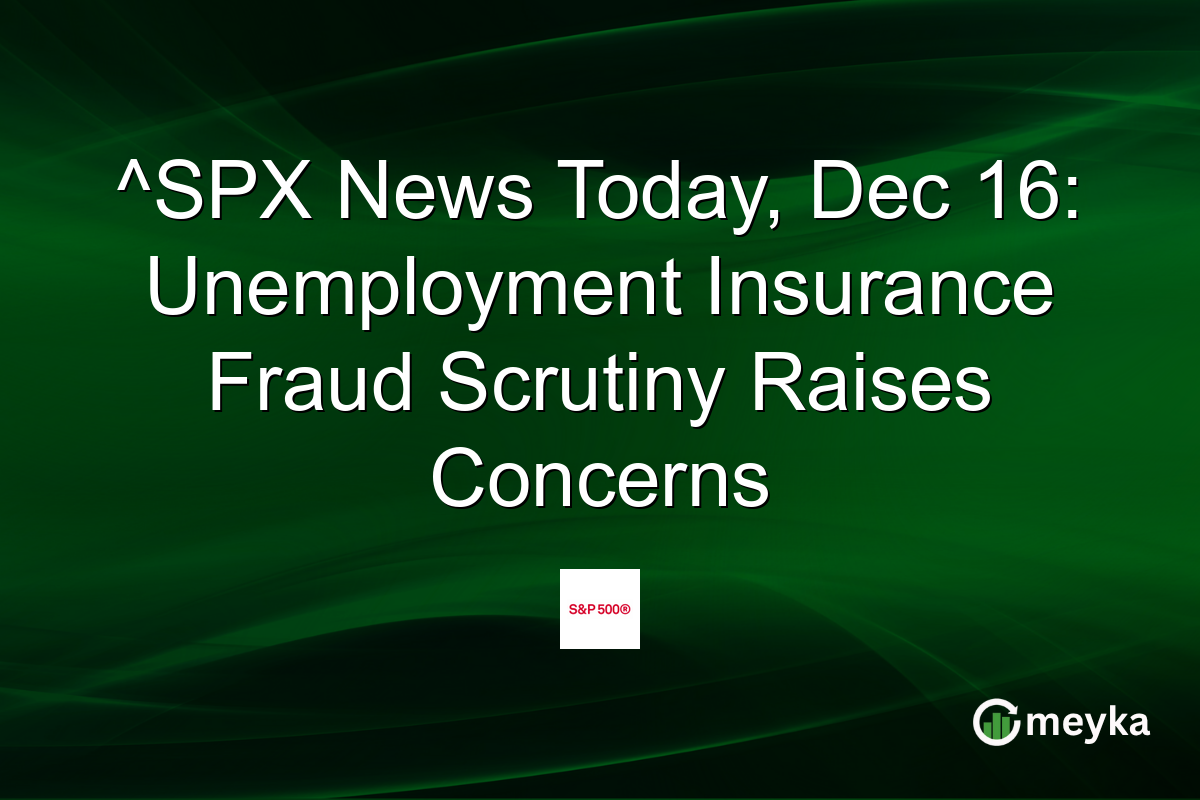 ^SPX News Today, Dec 16: Unemployment Insurance Fraud Scrutiny Raises Concerns