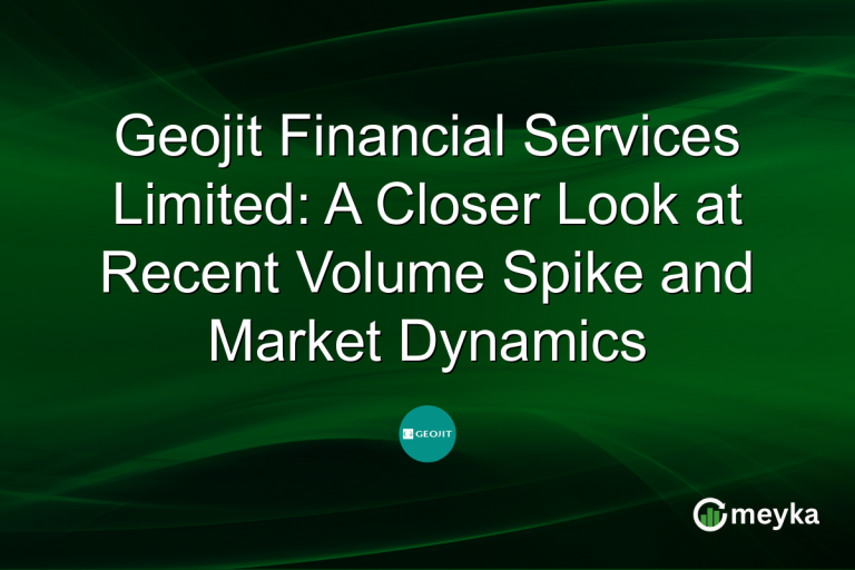 Geojit Financial Services Limited: A Closer Look at Recent Volume Spike and Market Dynamics