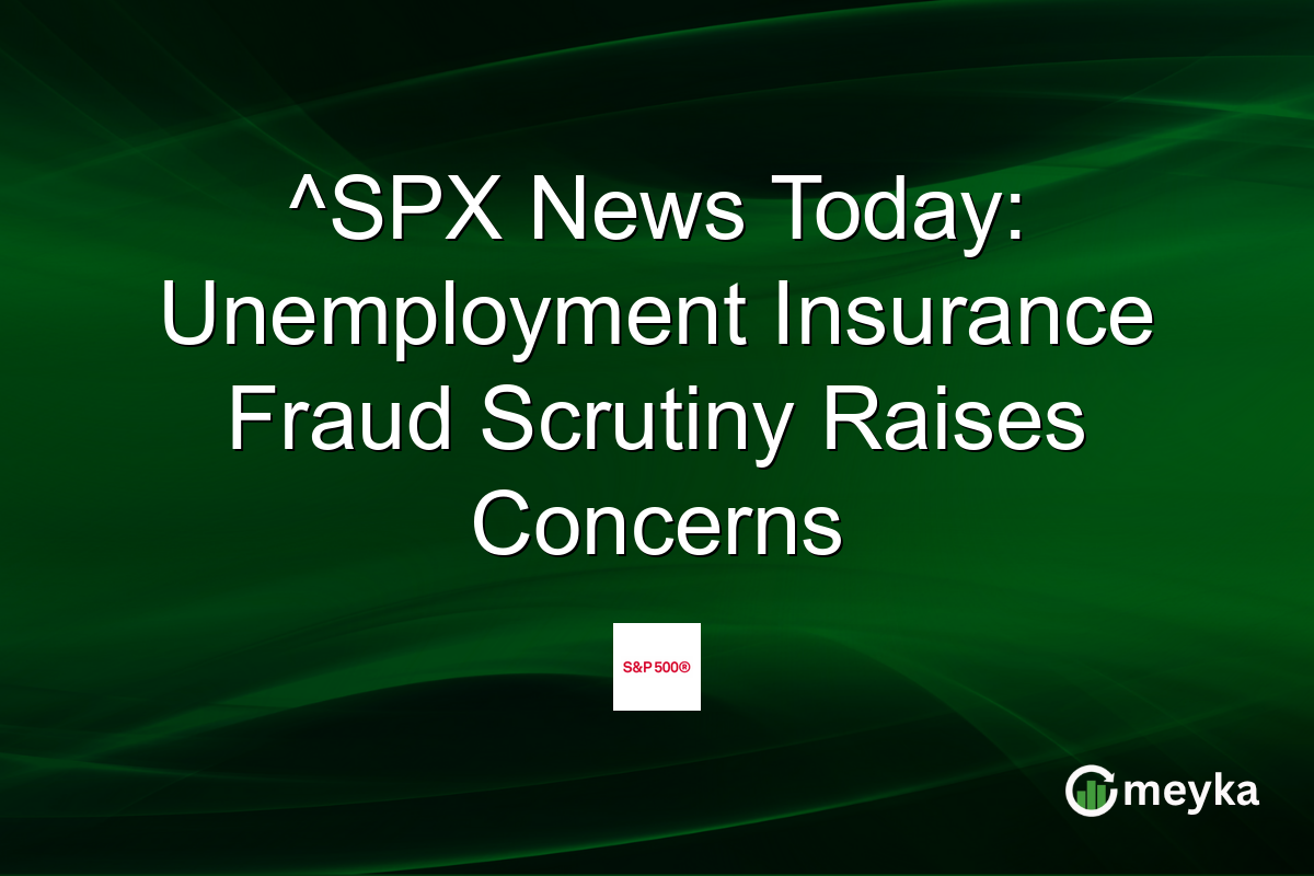 ^SPX News Today: Unemployment Insurance Fraud Scrutiny Raises Concerns