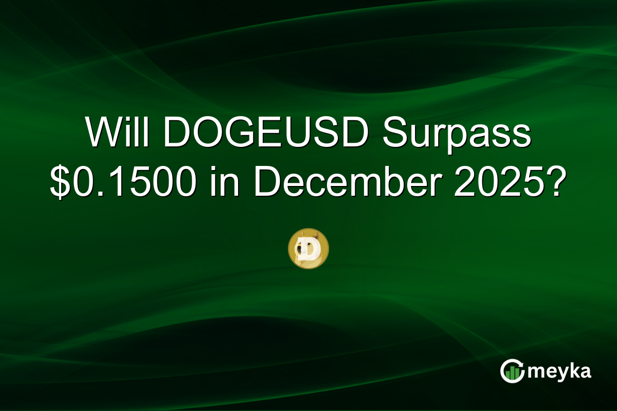 Will DOGEUSD Surpass $0.1500 in December 2025?