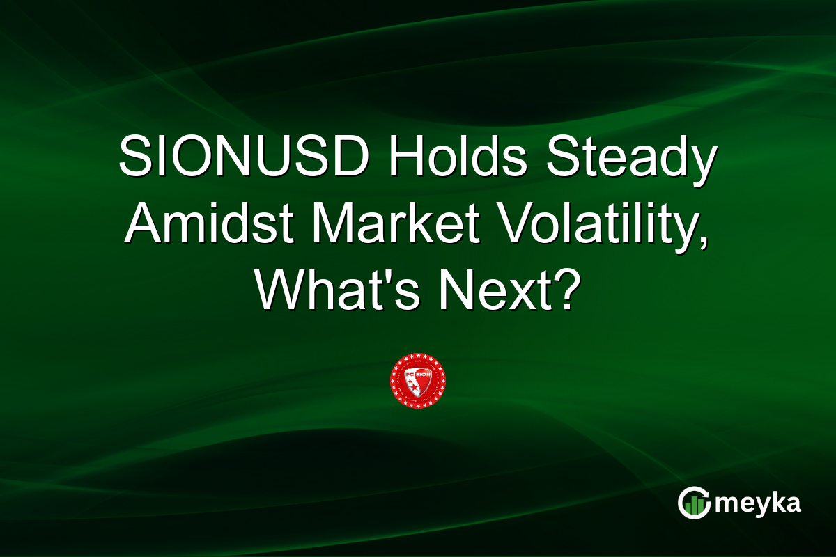 SIONUSD Holds Steady Amidst Market Volatility, What's Next?