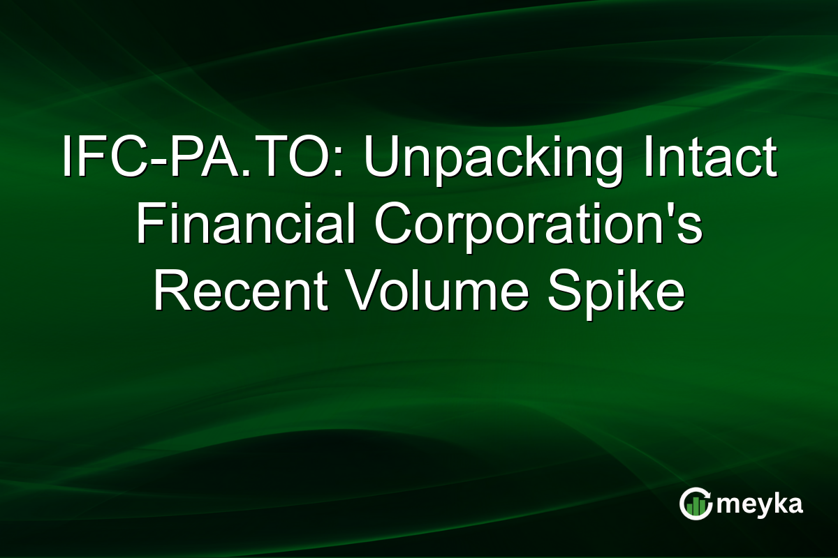 IFC-PA.TO: Unpacking Intact Financial Corporation's Recent Volume Spike