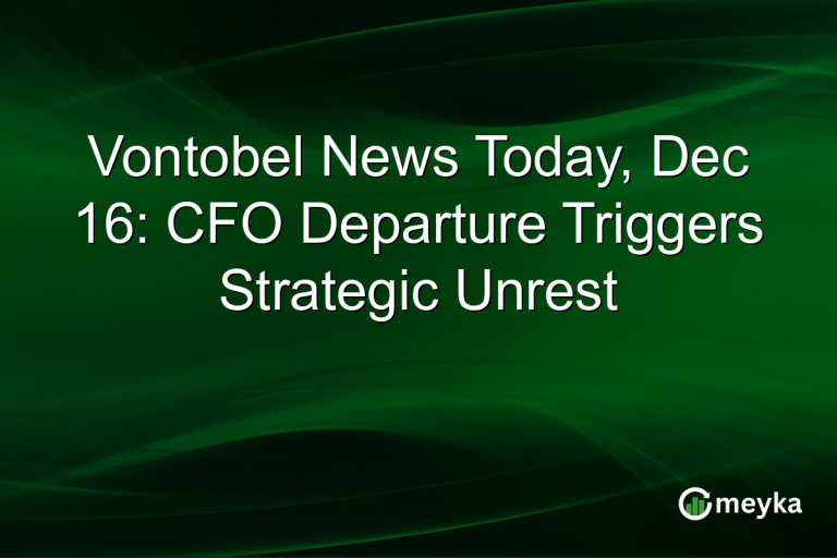 Vontobel News Today, Dec 16: CFO Departure Triggers Strategic Unrest