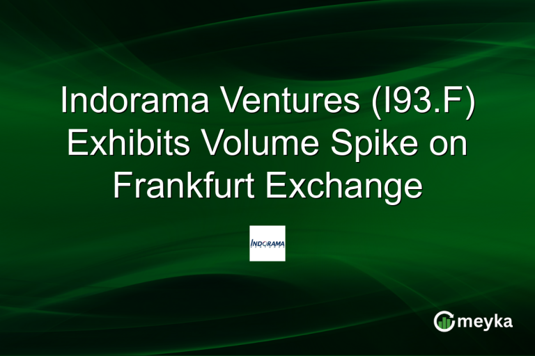 Indorama Ventures (I93.F) Exhibits Volume Spike on Frankfurt Exchange