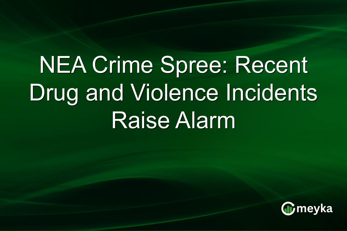 NEA Crime Spree: Recent Drug and Violence Incidents Raise Alarm