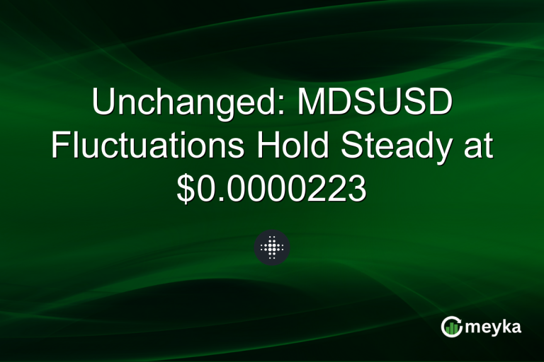 Unchanged: MDSUSD Fluctuations Hold Steady at $0.0000223