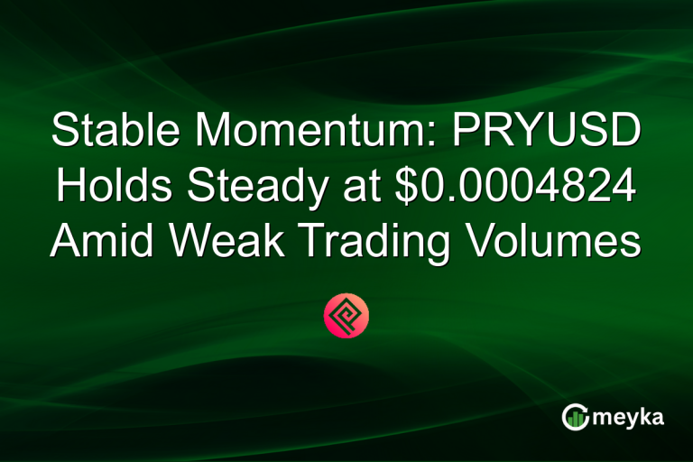 Stable Momentum: PRYUSD Holds Steady at $0.0004824 Amid Weak Trading Volumes