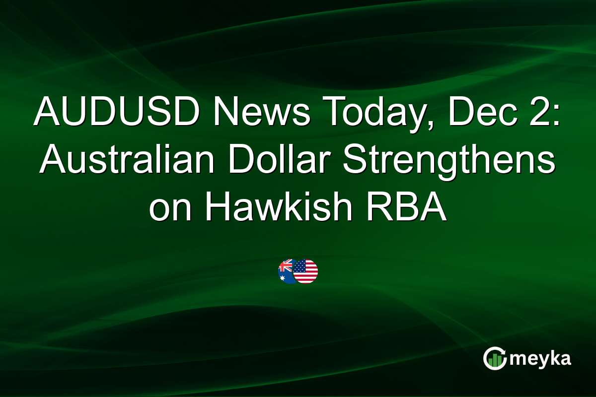 AUDUSD News Today, Dec 2: Australian Dollar Strengthens on Hawkish RBA