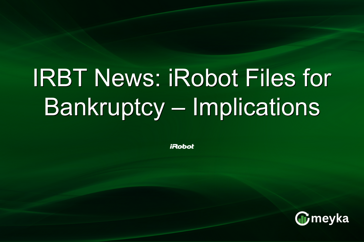 IRBT News: iRobot Files for Bankruptcy – Implications
