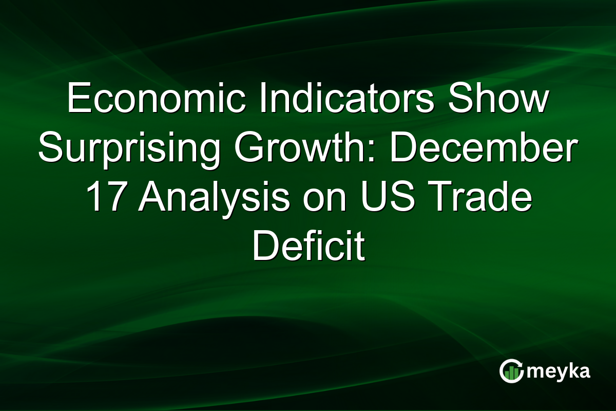 Economic Indicators Show Surprising Growth: December 17 Analysis on US Trade Deficit