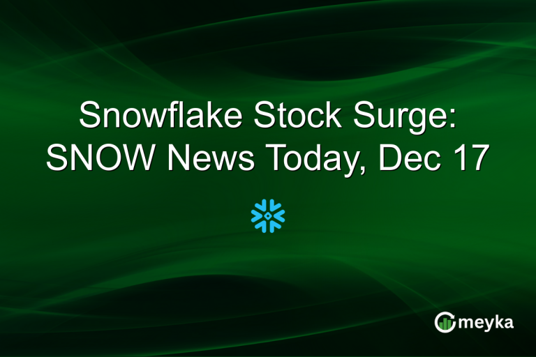 Snowflake Stock Surge: SNOW News Today, Dec 17