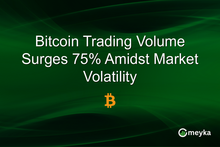 Bitcoin Trading Volume Surges 75% Amidst Market Volatility