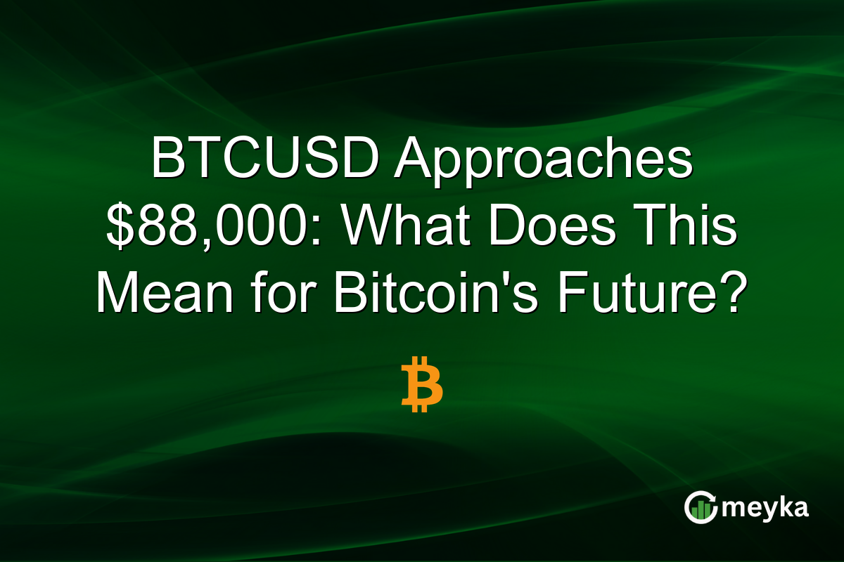 BTCUSD Approaches $88,000: What Does This Mean for Bitcoin's Future?