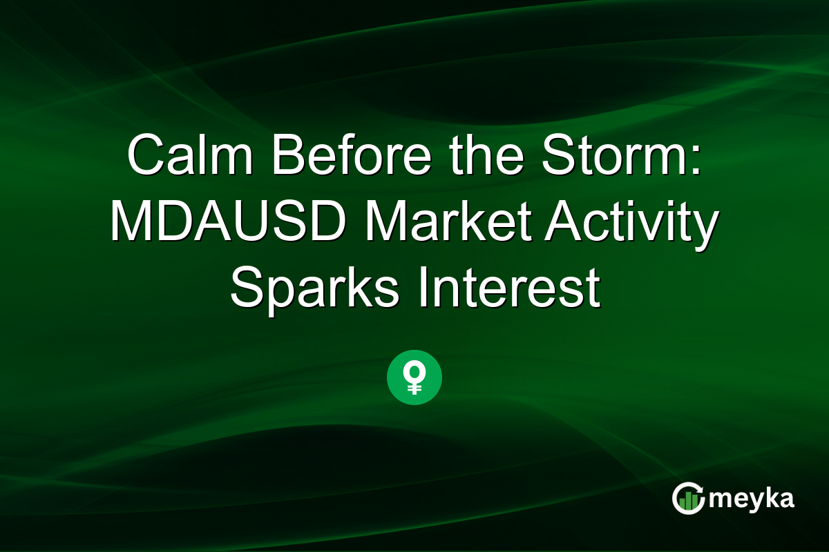 Calm Before the Storm: MDAUSD Market Activity Sparks Interest