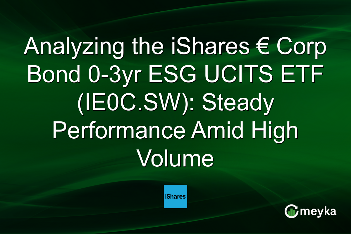 Analyzing the iShares € Corp Bond 0-3yr ESG UCITS ETF (IE0C.SW): Steady Performance Amid High Volume