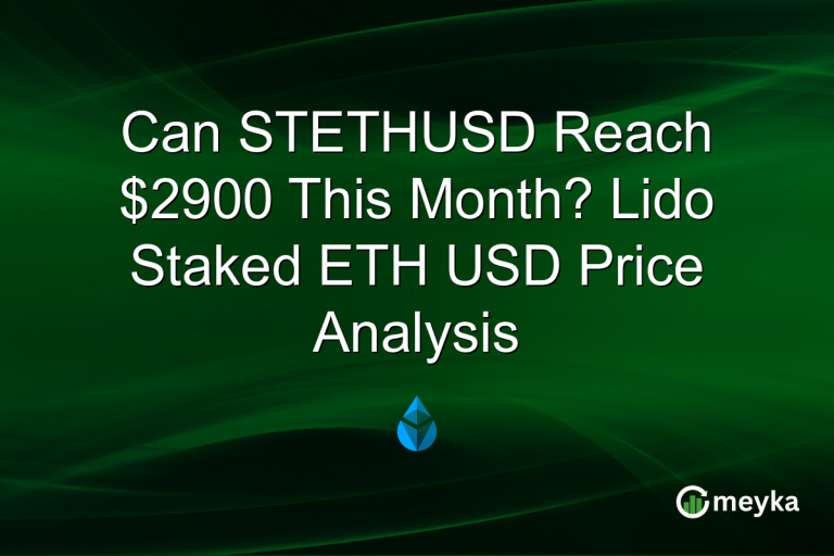 Can STETHUSD Reach $2900 This Month? Lido Staked ETH USD Price Analysis