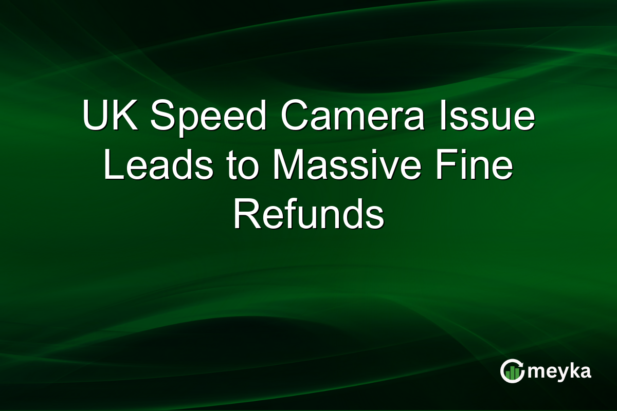 UK Speed Camera Issue Leads to Massive Fine Refunds