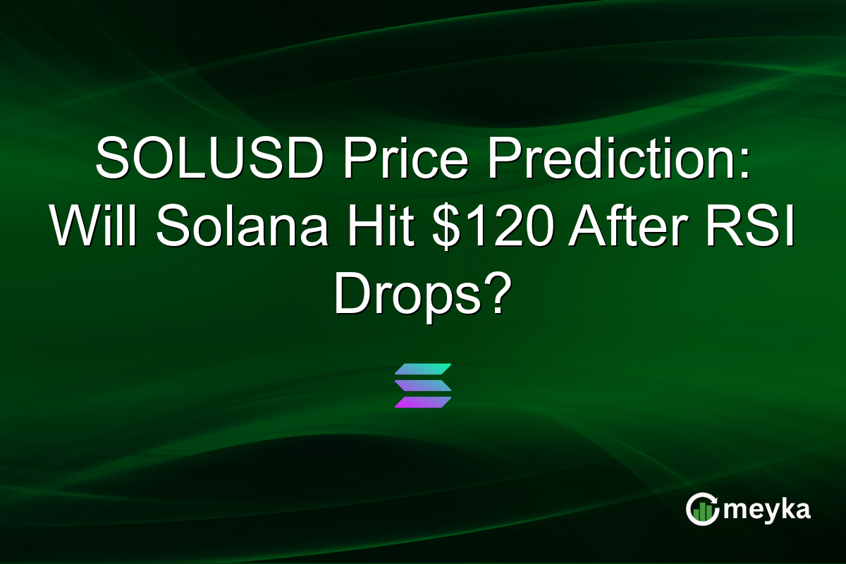 SOLUSD Price Prediction: Will Solana Hit $120 After RSI Drops?