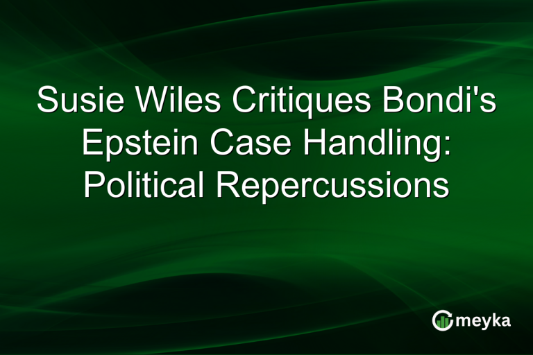 Susie Wiles Critiques Bondi's Epstein Case Handling: Political Repercussions