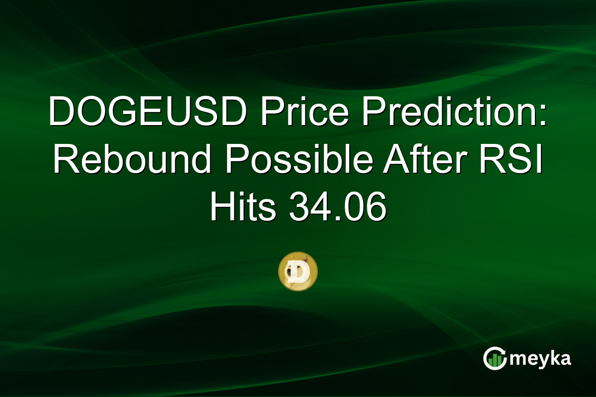 DOGEUSD Price Prediction: Rebound Possible After RSI Hits 34.06
