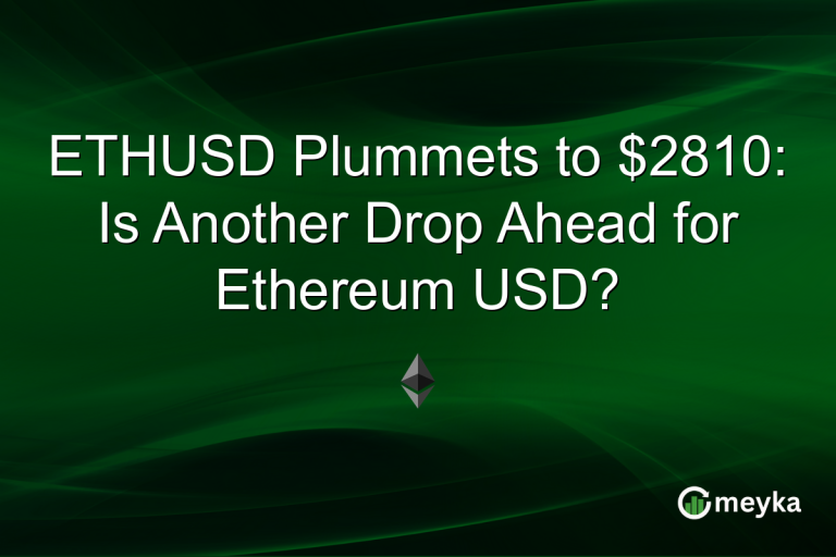 ETHUSD Plummets to $2810: Is Another Drop Ahead for Ethereum USD?