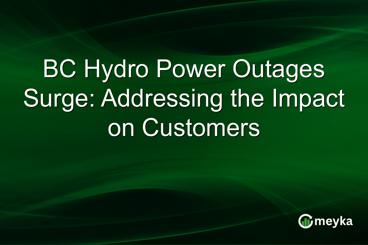 BC Hydro Power Outages Surge: Addressing the Impact on Customers
