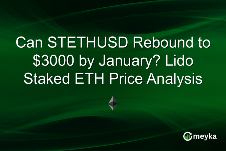 Can STETHUSD Rebound to $3000 by January? Lido Staked ETH Price Analysis