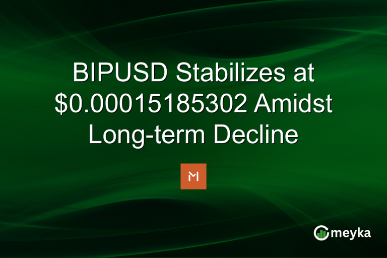BIPUSD Stabilizes at $0.00015185302 Amidst Long-term Decline