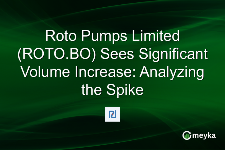 Roto Pumps Limited (ROTO.BO) Sees Significant Volume Increase: Analyzing the Spike