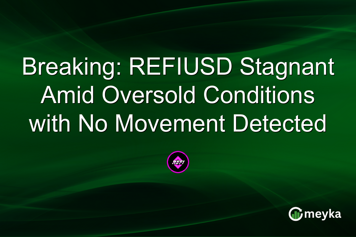 Breaking: REFIUSD Stagnant Amid Oversold Conditions with No Movement Detected
