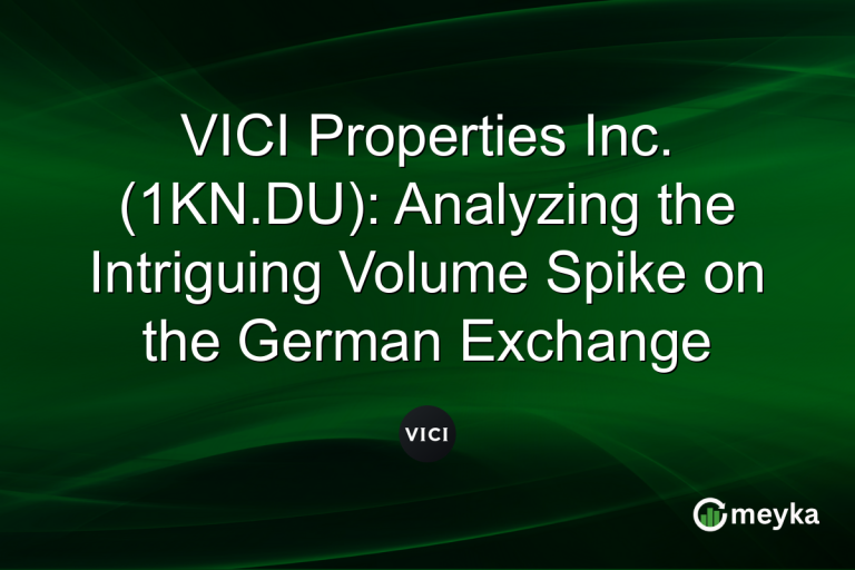 VICI Properties Inc. (1KN.DU): Analyzing the Intriguing Volume Spike on the German Exchange
