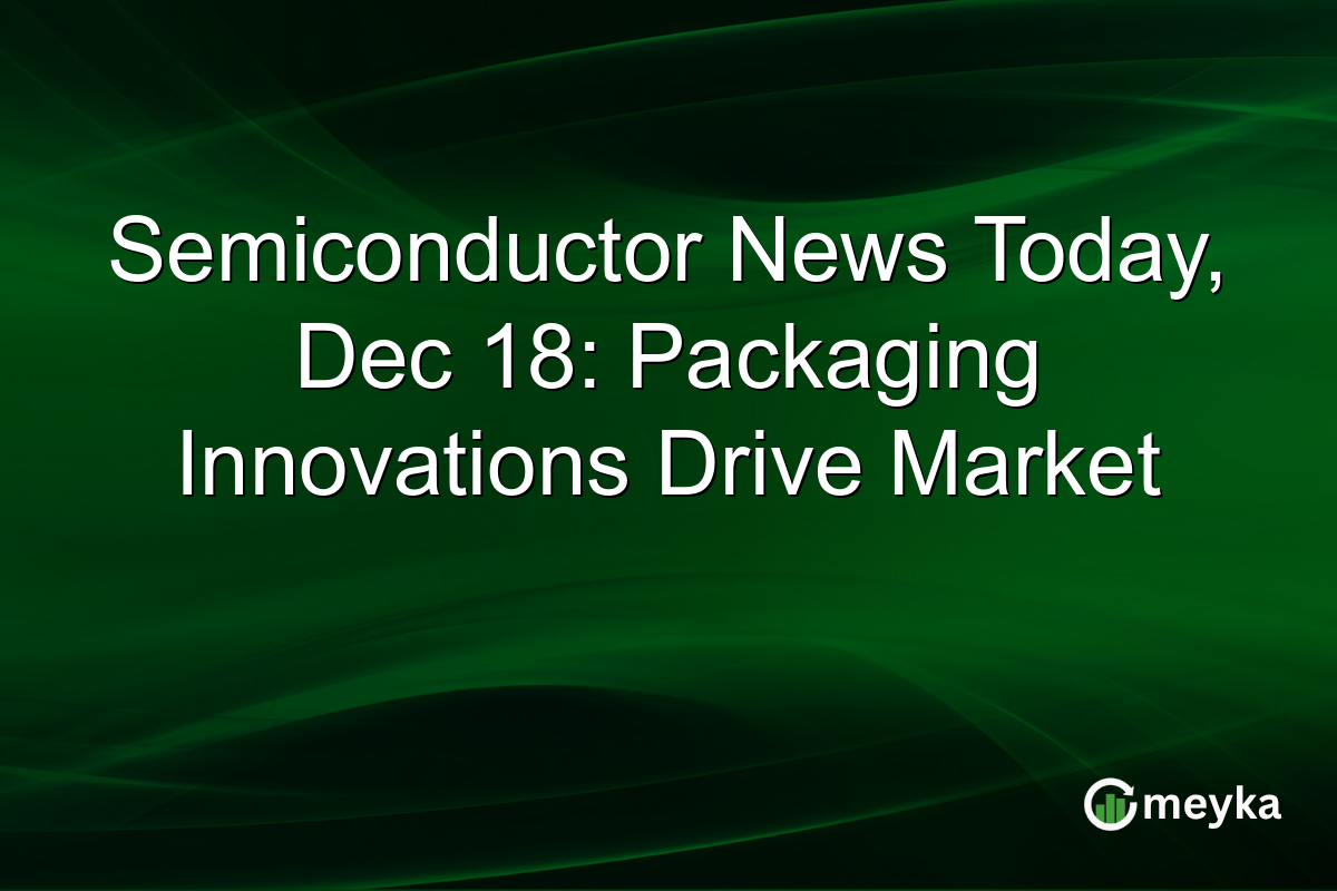 Semiconductor News Today, Dec 18: Packaging Innovations Drive Market