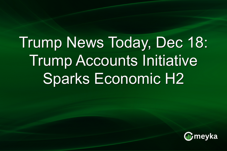Trump News Today, Dec 18: Trump Accounts Initiative Sparks Economic H2