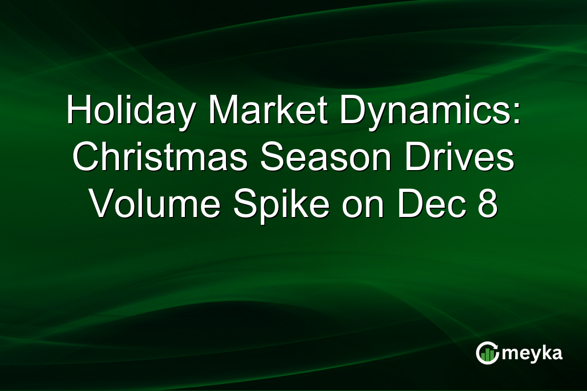 Holiday Market Dynamics: Christmas Season Drives Volume Spike on Dec 8