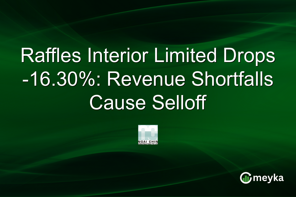 Raffles Interior Limited Drops -16.30%: Revenue Shortfalls Cause Selloff