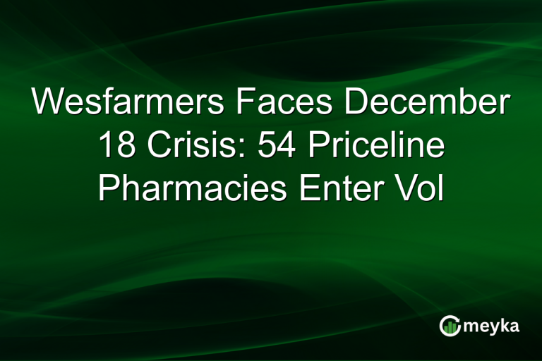 Wesfarmers Faces December 18 Crisis: 54 Priceline Pharmacies Enter Vol