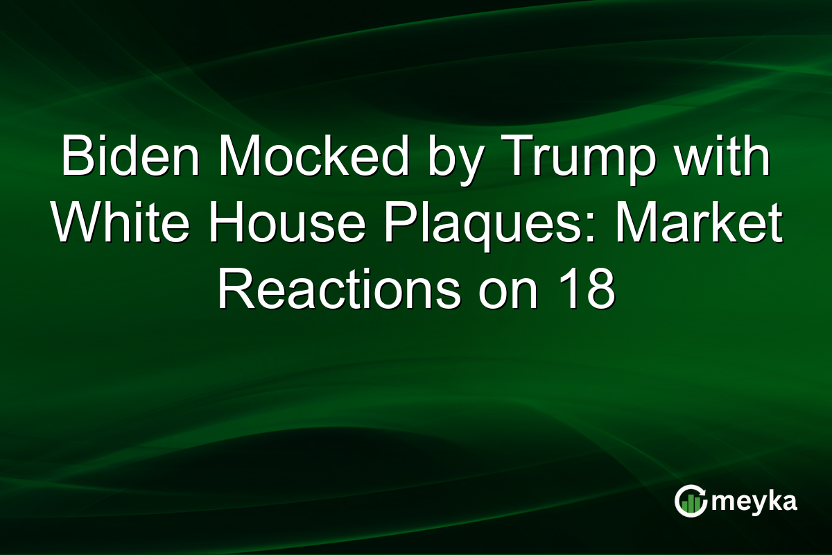 Biden Mocked by Trump with White House Plaques: Market Reactions on 18