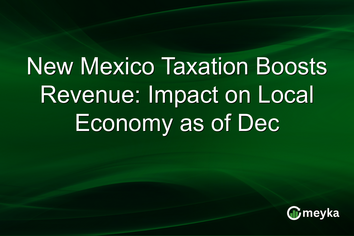 New Mexico Taxation Boosts Revenue: Impact on Local Economy as of Dec