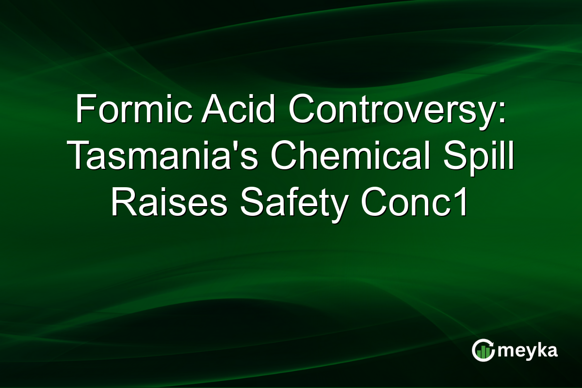 Formic Acid Controversy: Tasmania's Chemical Spill Raises Safety Conc1