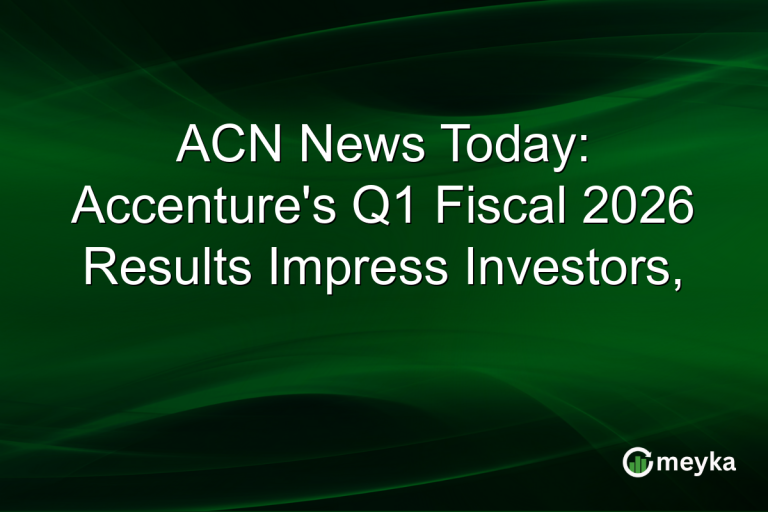 ACN News Today: Accenture's Q1 Fiscal 2026 Results Impress Investors,