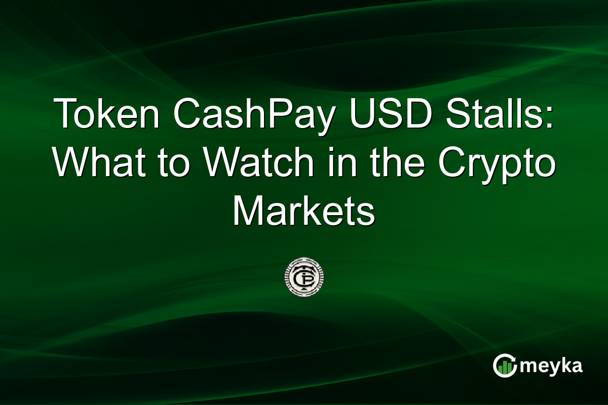 Token CashPay USD Stalls: What to Watch in the Crypto Markets