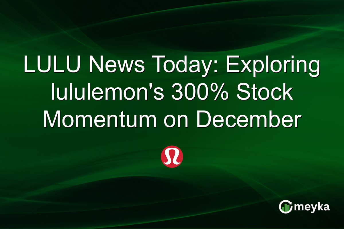 LULU News Today: Exploring lululemon's 300% Stock Momentum on December